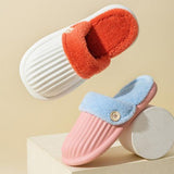 Shoeschics Waterproof Cotton Non-slip Slippers