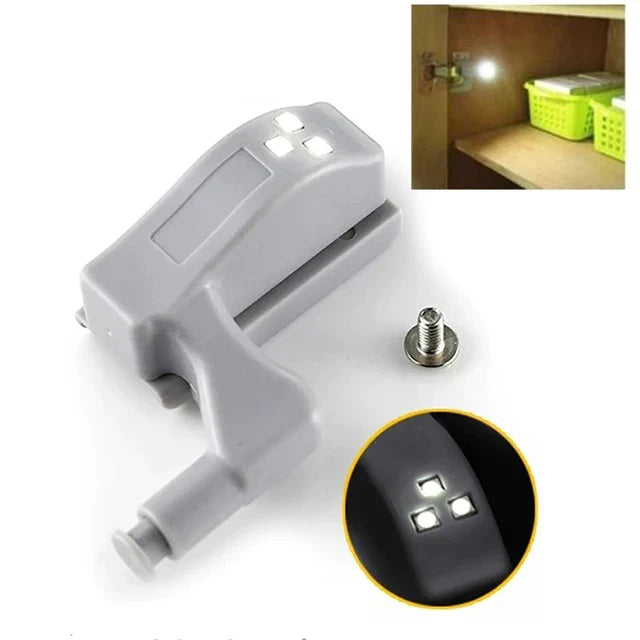 Touch-Activated LED Cabinet Hinge Light