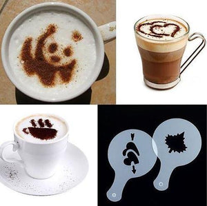 DIY Coffee Stencil Set (16 Pcs)