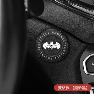 Car Decor Bat Engine Button Cover