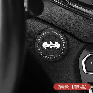 Car Decor Bat Engine Button Cover