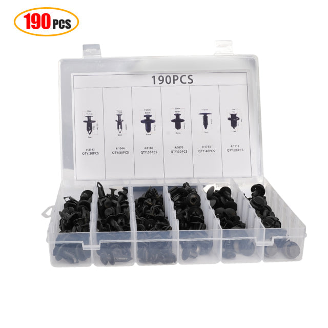 Car Plastic Fastener Clips Set