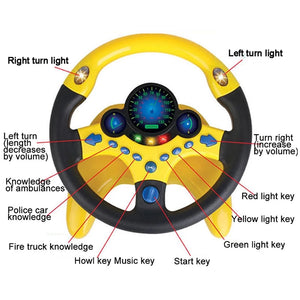 LJ38-Children's Steering Wheel Toy