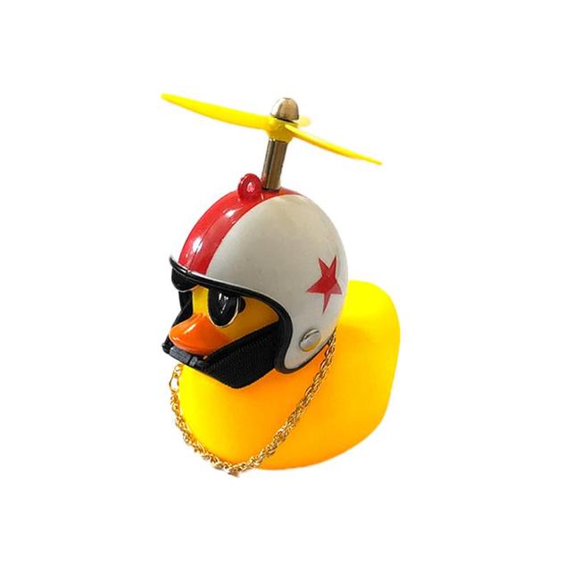 Helmet Wind Small Duck Car Decor