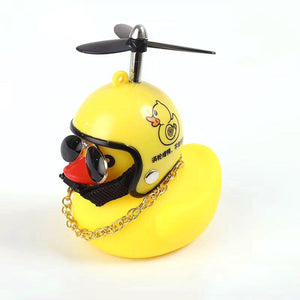 Helmet Wind Small Duck Car Decor