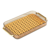 Drainage Serving Tray Household Plate Tray for Restaurant Dining Table