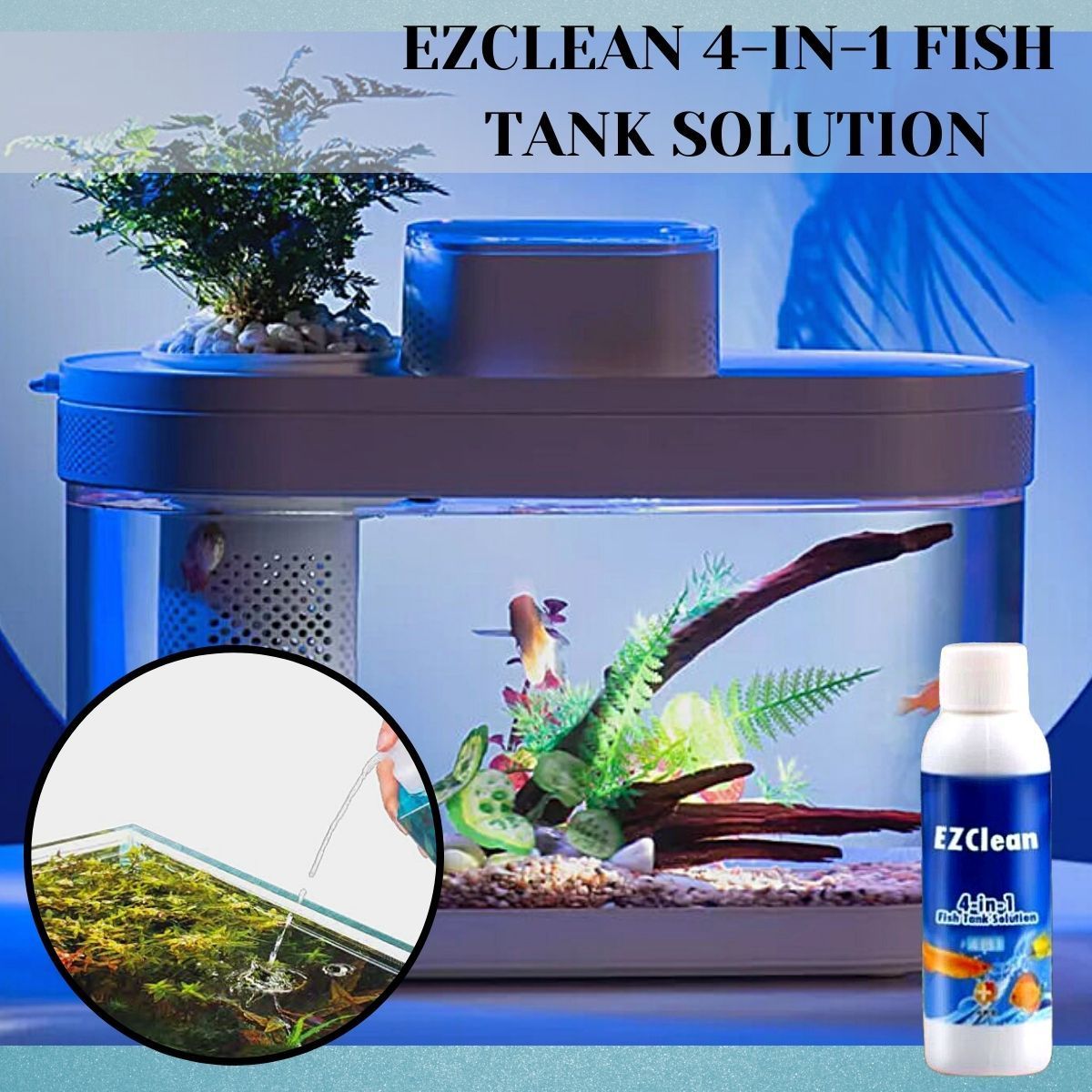 [PROMO 30% OFF] EZClean 4-in-1 Fish Tank Solution