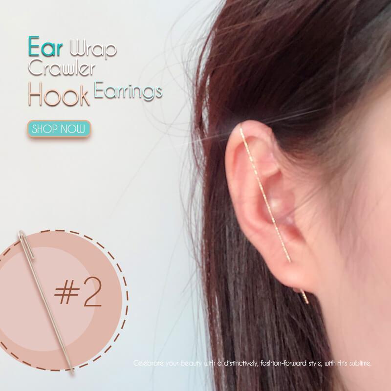 Ear Wrap Crawler Hook Earrings