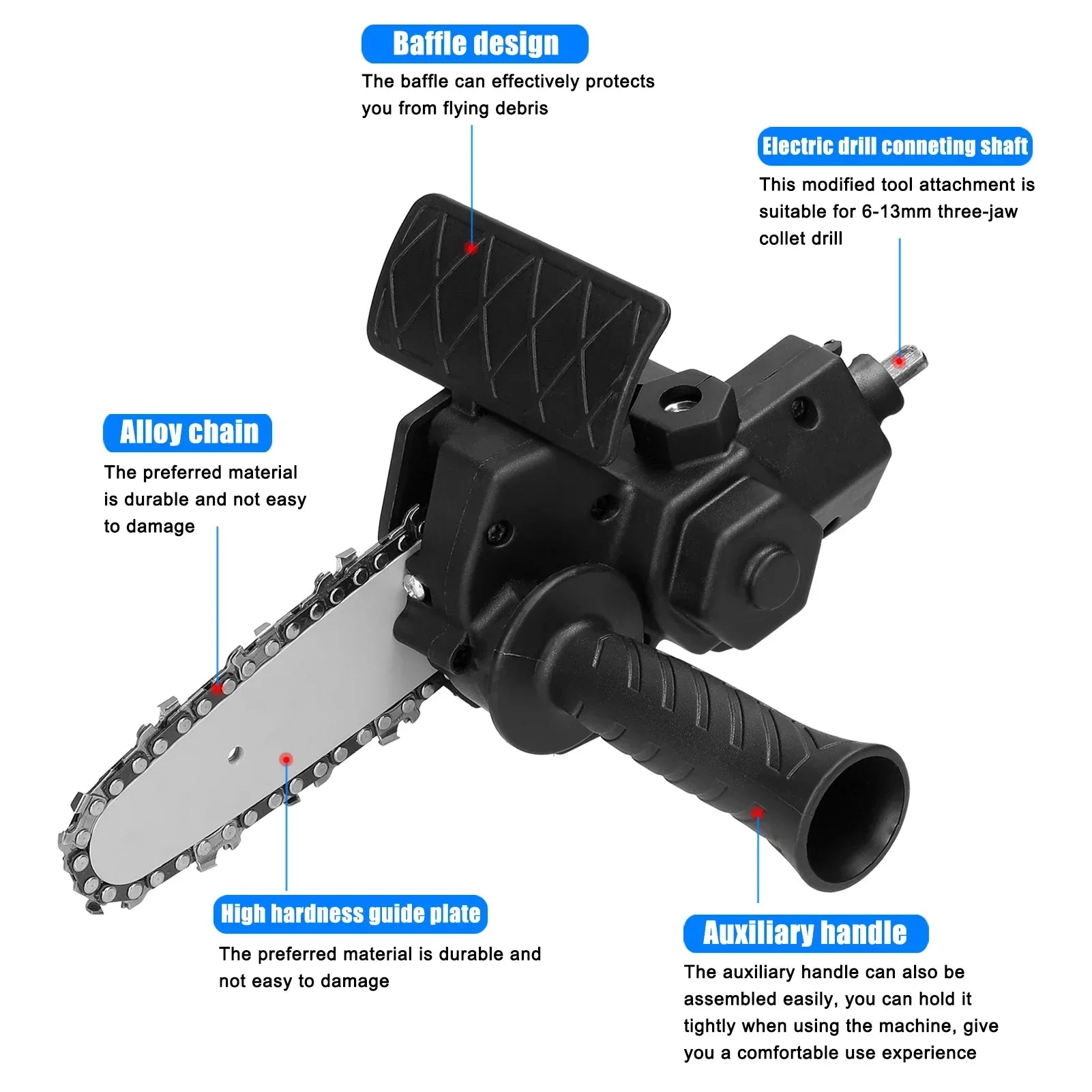 LJ52-Electric Drill Modified Chainsaw