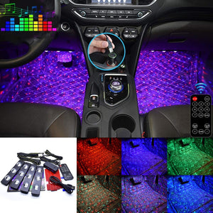 Car LED Ambient Interior Lights | 4 Packs