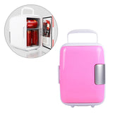 【Mini Car Fridge】Portable Mini 4L Car Fridge Refrigerator Cooler Warmer Compact Skincare Milk Beer AC/DC for Office Camping