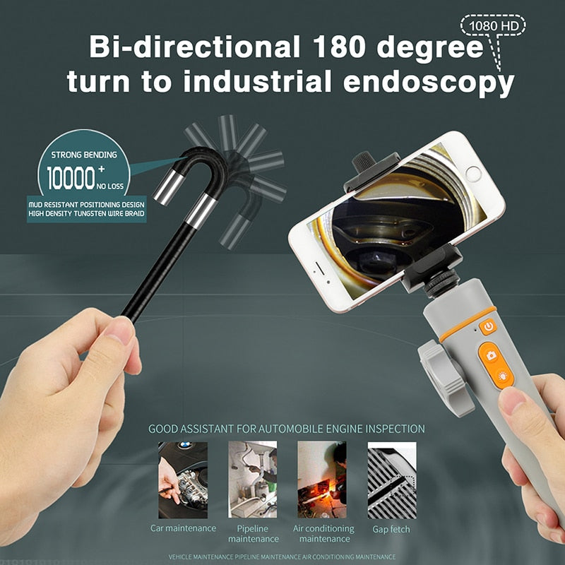 180° Articulating Endoscope Inspection Camera - HD 6mm & 8.5mm