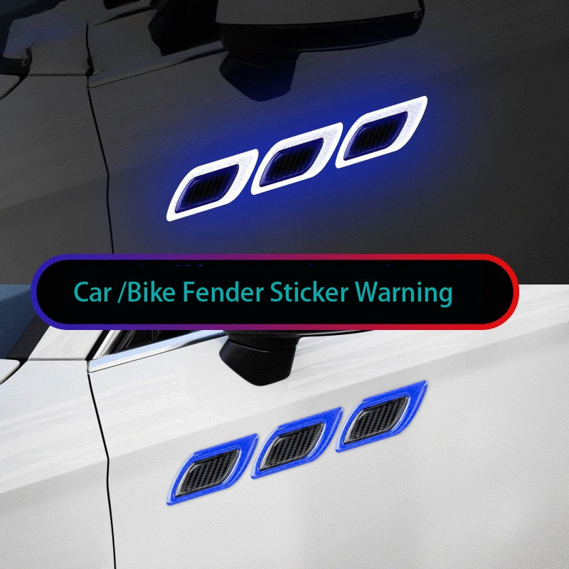 6PCS/Lot Carbon Fiber Car Sticker