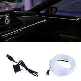 【LV005】Wire Car Interior lights Ambient LED Flex Rgb Strip Auto Flexible Atmosphere Neno Tube Soft USB Lamp Lighting Rope Tape Light