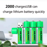 【LM190】2pcs USB Rechargeable Battery