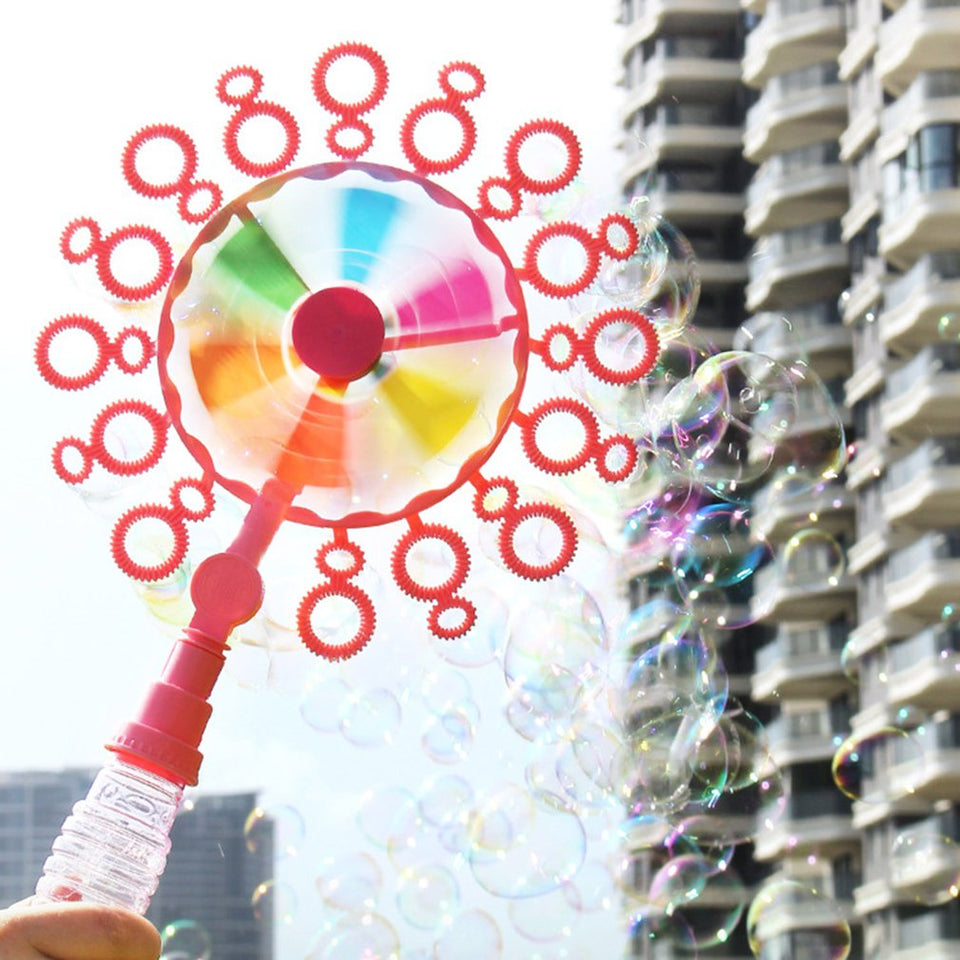 Handheld Windmill Bubble Wand for Kids