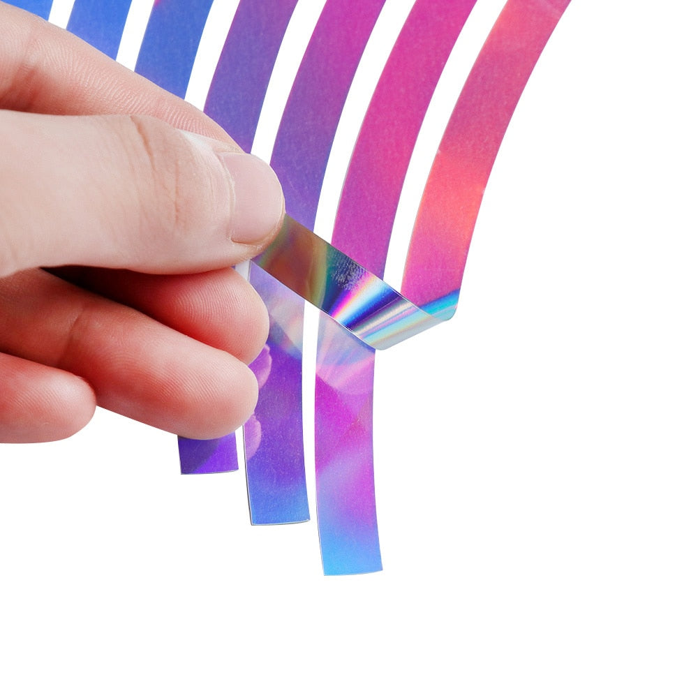 【LV011】16 Strips Wheel Sticker Reflective Rim Stripe Tape Bike Motorcycle Car Fit for 10-18 Inch Tire Car Accessories