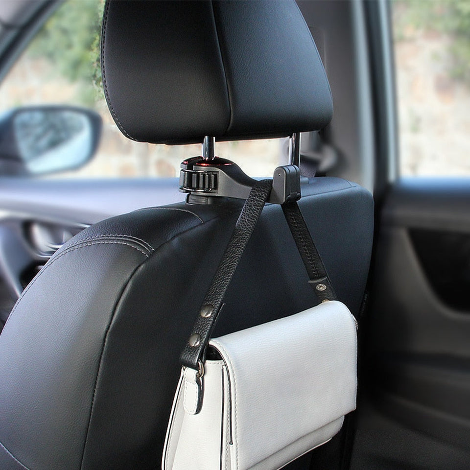 Car Back Seat Organizer with Phone Holder and Hooks