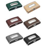 【Car Clock Tissue Box】Car Clock Tissue Box Container Holder Case Parking Number Plate Box Universal Soft for Truck Car W91F