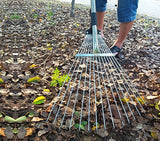 Adjustable 15-Teeth Steel Wire Garden Rake