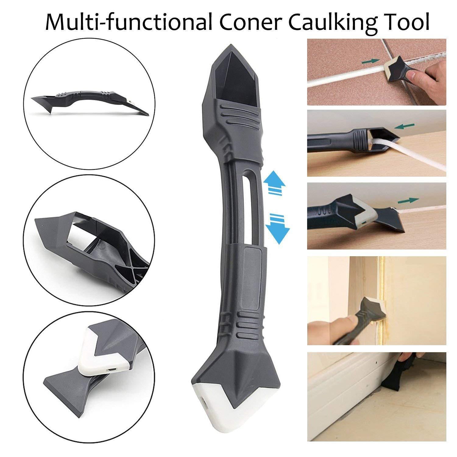 【LV233】5 In1 Glass Glue Angle Scraper Caulking Tool