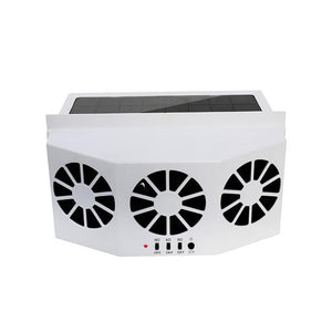 【CA129】Solar Powered Car Cooler Front/Rear Window Radiator Radiator Exhaust Fan