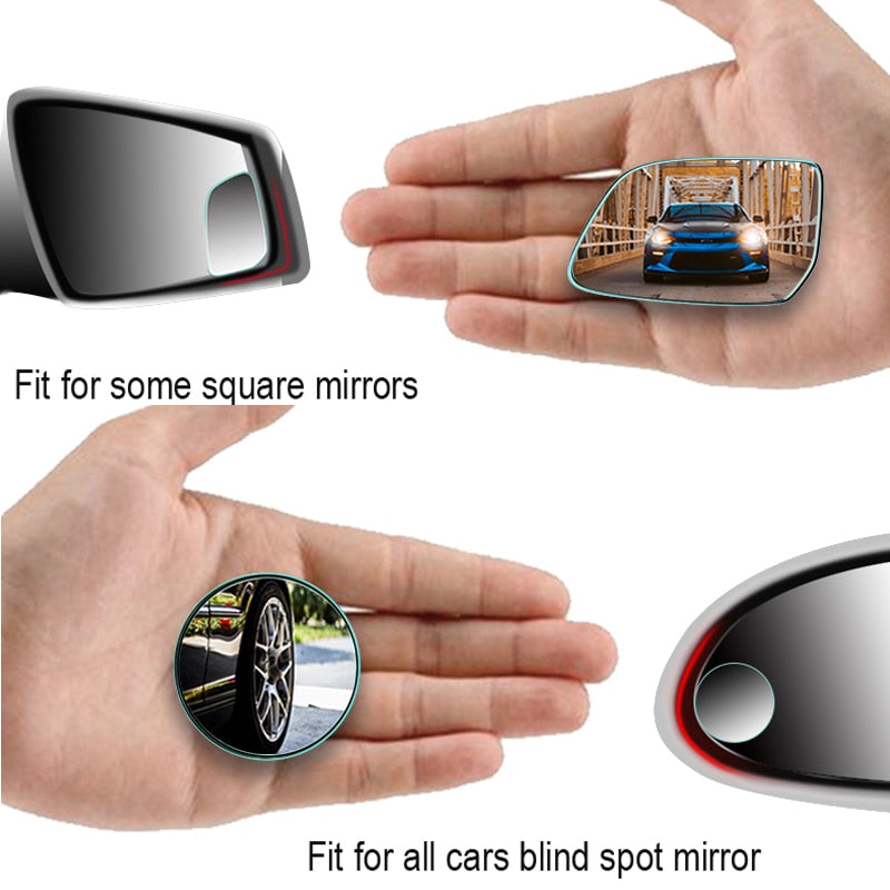 1 Pair Car Blind Spot Mirror Adjustable