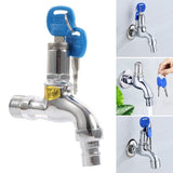 【Key Lock Faucet】 1Pc 1/2 &quot;male Thread Sink Tap Alloy Anti-theft With Key Lock Outdoor Faucet Lockable For Outdoor Garden Watering Home Mop Sink