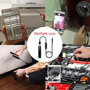 WiFi Mini Camera Endoscope HD 1200P Waterproof Phone Picture Video For Machine Repair Air Conditioner Sewer Underwater Detect