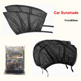 【CA023】2pcs Car Sun Shade UV Protect Net Curtain