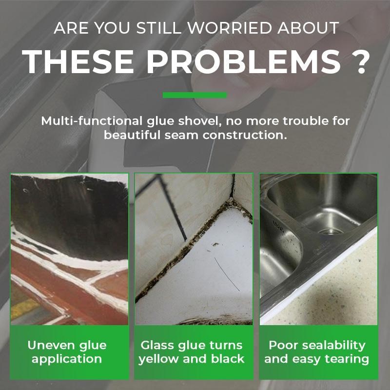 【LV233】5 In1 Glass Glue Angle Scraper Caulking Tool