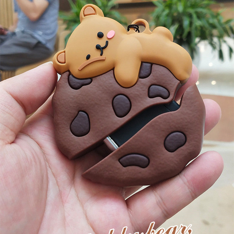 LOVE9 Cookie Bear PVC Car Key Cover