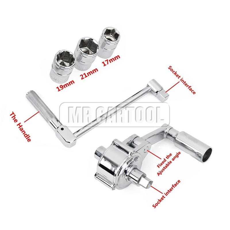 【LV103】Multiplier Wrench Lug Nut Remover Type Car Tire Disassembly Labor-Saving Force Wrench