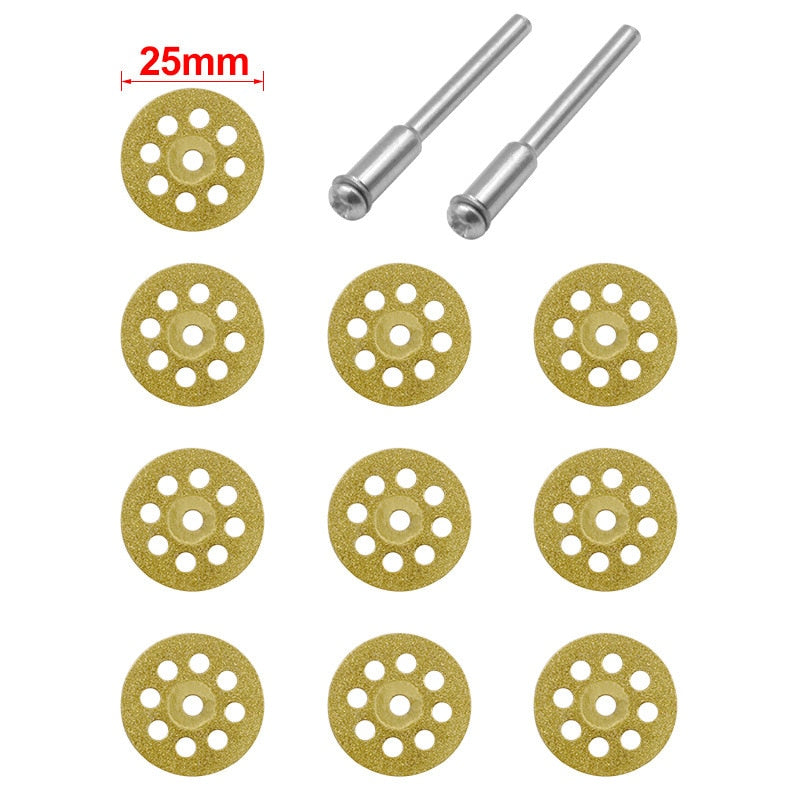 Diamond Cutting Wheel Set - 10PCS for Dremel Drill