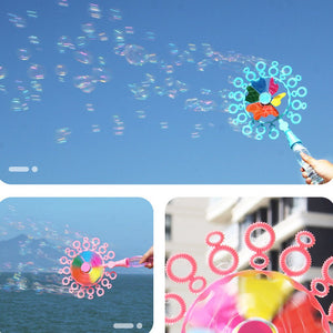 Handheld Windmill Bubble Wand for Kids