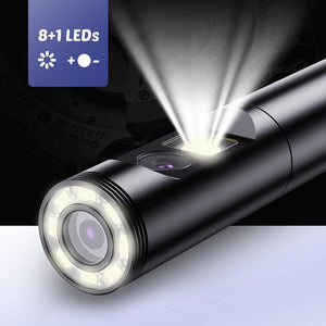 P40 Dual Lens Endoscope Camera with HD Screen & 9 LEDs