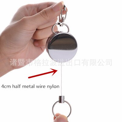 Men's Retractable KeyChain with Belt Clip