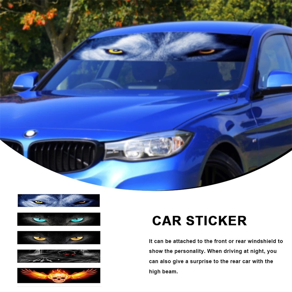 3D Stereo Car Front Windshield Sticker