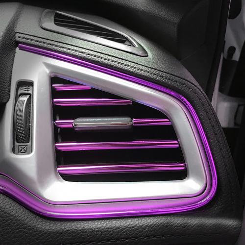 Car Air Conditioner Outlet Trim Strips - U Shape, 10Pcs