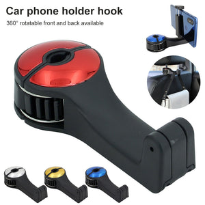 Car Back Seat Organizer with Phone Holder and Hooks