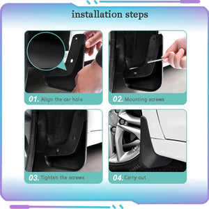 【LM170】4pcs Universal Car Front Rear Mudflaps Mud Flaps