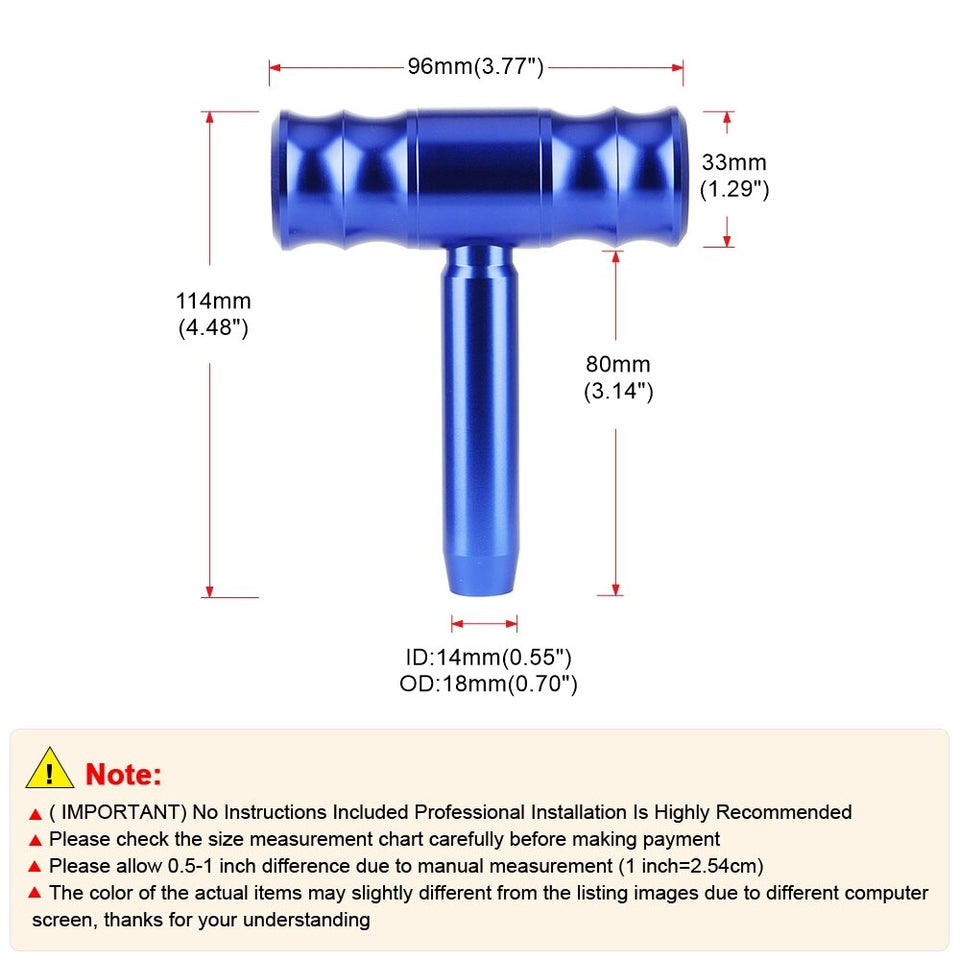 【Cool Joystick Gear Shift】114mm Aircraft Joystick Gear Shift Knob Aluminum Alloy Gear Shift Gear Shifter Stick Levers Head Universal Car Auto T Shape