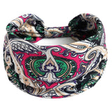 Boho Flower Print Headbands for Women