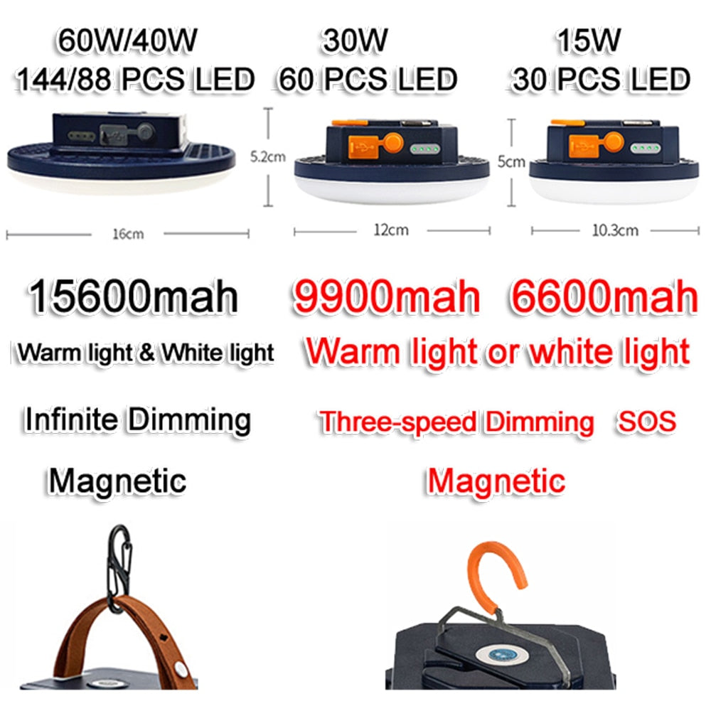 15600mAh Rechargeable LED Camping Lantern