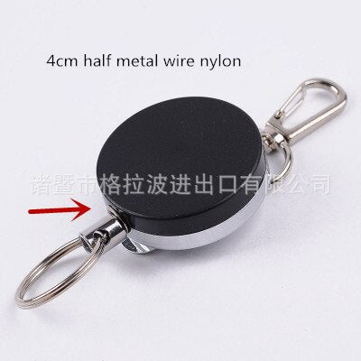 Men's Retractable KeyChain with Belt Clip