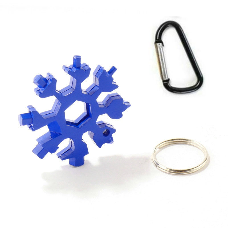 18-in-1 Snowflake Multi Tool Keychain