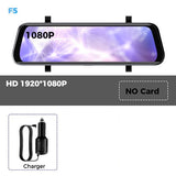 UltimaVue 10 Inch Car DVR Rear View Mirror Recorder