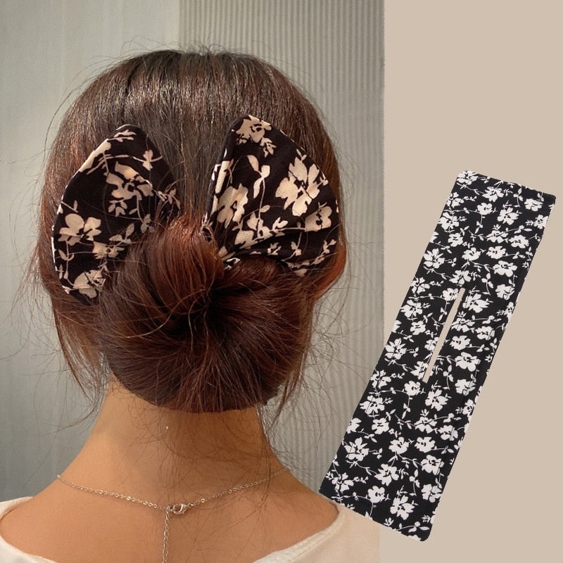 Women Hair Bun Folding Clip