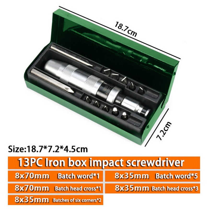 Multifunctional Impact Screwdriver Set Industrial Grade