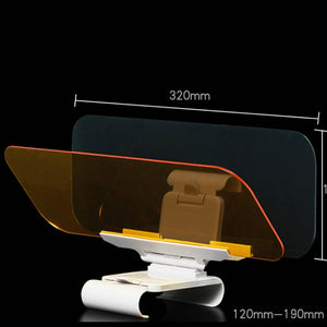 【Anti-UV Day Night 2 in 1】 Car Sun Visor HD Anti-UV Day Night 2 in 1 Dazzling Goggle Vision Sun Block Anti-Dazzle Sunshade Rotatable Clear Driving Mirror